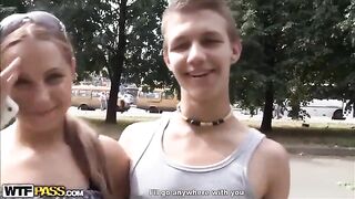 The guy made a successful pussy licking with two girls