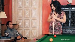The guy made a cunnilingus on the delicate girl’s pussy