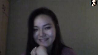 A hot Kazakh chick is fucking with a guy via Skype