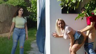 A hot encounter in a shed, just like the thrilling street action you’ll find online