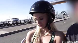 A hot blondie with a beautiful body gets fucked hard in an intense scene