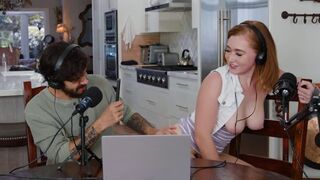 Kinky podcast about pussy with a redhead host