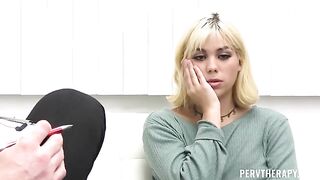 Girl with a naughty personality gets fucked on the couch