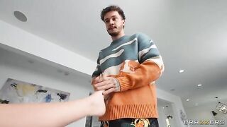 Two girls share a guy with two dicks in a roleplay scene