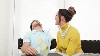 Suburban wife gets her classy cum obsession fulfilled