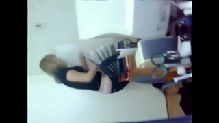 A hot Kazakh woman is having fun with her colleague in a steamy session