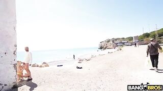 Bunch of crazy anal sex in public places like on the beach