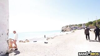 Bunch of crazy anal sex in public places like on the beach