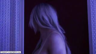 Blonde adult star Paisley Porter gets banged by a fan in stockings