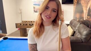 I played pool and had sex with an amateur, just like in the movies