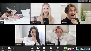 The man watched as they fucked on the bed, feeling jealous