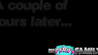Stepsister consoles her stepbrother after he gets caught jerking off