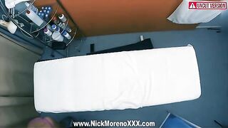 A massage session gets naughty with a horny masseur and his cock