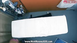 A massage session gets naughty with a horny masseur and his cock