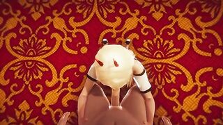 3D Hentai Animation with Power and Chainsaw Man’s intense footjob scene