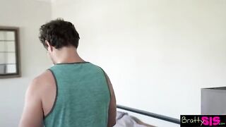 Pervert guy gets lucky with two hot step sisters