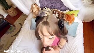Bambi Bluu gets her pussy fucked and makes noisy farts