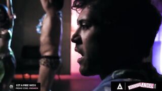 Dancer Jewelz Blu gets her pussy smashed by a huge dick at the bar