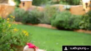 Ariana Marie cheats on her BF with a rude cheerleader in a steamy scene