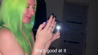 Girl sucks her friend's boyfriend’s dick on a dare