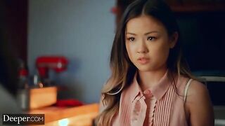 Two Asian beauties Lulu Chu and Gianna Dior enjoy a sensual threesome