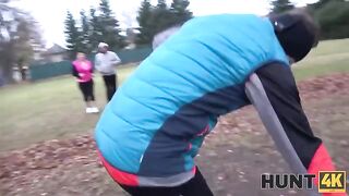 An adventurous woman is getting fucked for money on Hunt 4K
