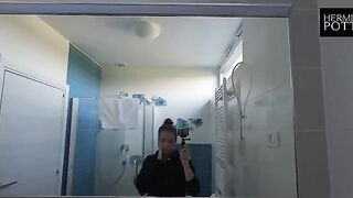 A girl has sex with a guy in a new country