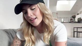 A hot girl is making coffee and gets fucked on camera