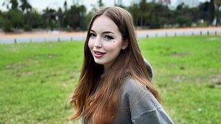 A cute teen got intimate with someone on the street, it was a spontaneous encounter