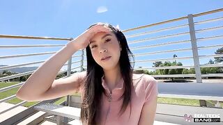 Easy-to-suck mouth - stunning Asian beauty after school