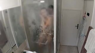 A couple got caught having sex in the shower, no peace for them
