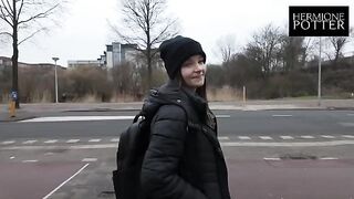 Pick up girl on a walk and fuck her