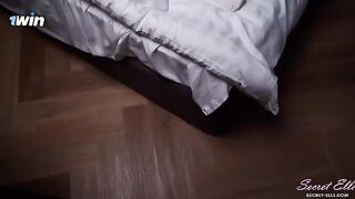 A girl is having dirty thoughts that she has not yet acted on