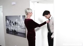 The bride's mother-in-law also wants to join in the fun