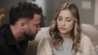 A moment of supreme pleasure in the eyes of a woman