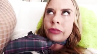 An angel with a dick in her ass, an intense and passionate scene awaits