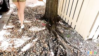 The guy tested the strength of the girl's holes with his tongue and cock