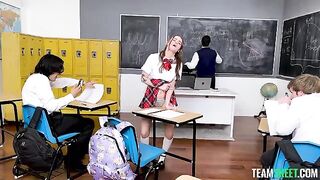 The girl passed the exam with flying colors thanks to her oral skills