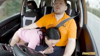 The man noticed that the girl was trying to seduce him