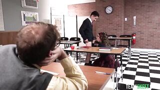 Student days? The guys fucked their students on the table
