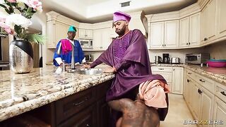 Ebony beauties share a magical hole in an incredible FFM threesome