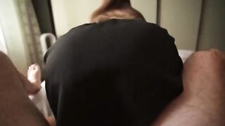 She saw me jerking off her panties and agreed to sex