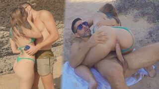 Stranger picked up on the beach and taken for sex