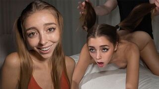 Her roommate treated her rudely, so she screamed and got fucked hard