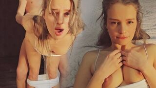My stepsister is a true cum slut, even in the morning