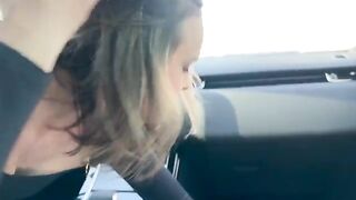 A woman has sex in the car with her husband's friend