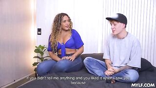 You're going to have to try harder today - POV sex with a chubby Latina