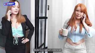 Hot threesome sex with my stepmom and teacher - Pono