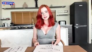 Redhead student gets fucked hard by her Russian teacher in a steamy session