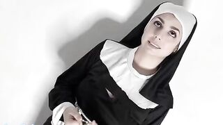 The nun breaks her monastic vow for passionate sex